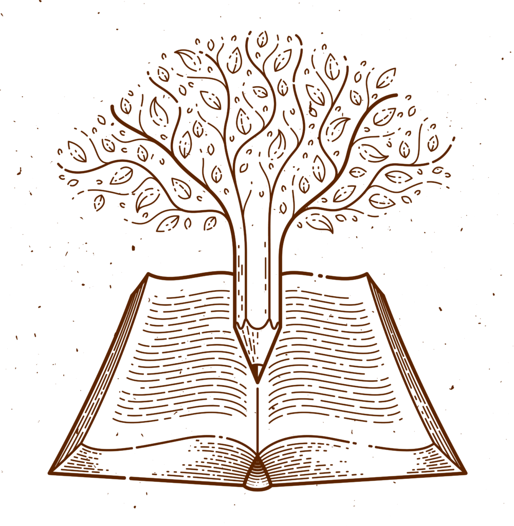 illustration buch und Stift aus dem baum erwächst
Aeldion saga
Christopher Marx